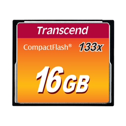 Toon details voor Transcend 16GB CompactFlash (133X | R 50MB/s | W 20MB/s ) Afbeelding van Transcend 16GB CompactFlash (133X | R 50MB/s | W 20MB/s )