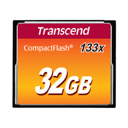 Toon details voor Transcend 32GB CompactFlash (133X | R 50MB/s | W 20MB/s ) Afbeelding van Transcend 32GB CompactFlash (133X | R 50MB/s | W 20MB/s )