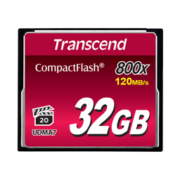 Toon details voor Transcend 32GB CompactFlash (800X | R 120MB/s | W 60MB/s ) Afbeelding van Transcend 32GB CompactFlash (800X | R 120MB/s | W 60MB/s )