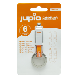 Afficher les détails pour Jupio CableBuddy 6 in 1 Keyring Cable Image de Jupio CableBuddy 6 in 1 Keyring Cable