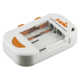 Toon details voor Jupio Compact Universal Charger Li-ion + AA/AAA + USB Afbeelding van Jupio Compact Universal Charger Li-ion + AA/AAA + USB