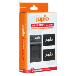Afficher les détails pour Jupio Value Pack: 2x Battery LP-E10 + USB Single Charger Image de Jupio Value Pack: 2x Battery LP-E10 + USB Single Charger