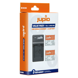 Toon details voor Jupio Value Pack: 2x Battery Li-90B/Li-92B 1270mAh + USB Single Charger Afbeelding van Jupio Value Pack: 2x Battery Li-90B/Li-92B 1270mAh + USB Single Charger