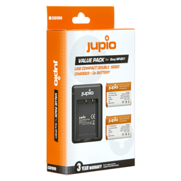 Show details for 2x Sony NP-BX1 + Compact USB Double-Sided Charger (Value Pack) Picture of 2x Sony NP-BX1 + Compact USB Double-Sided Charger (Value Pack)