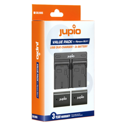 Afficher les détails pour Jupio Value Pack: 2x Battery BLX-1 / BLX1 2280mAh + USB Dual Charger Image de Jupio Value Pack: 2x Battery BLX-1 / BLX1 2280mAh + USB Dual Charger