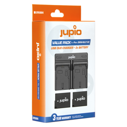 Afficher les détails pour Jupio Value Pack: 2x Battery DMW-BLC12E + USB Dual Charger Image de Jupio Value Pack: 2x Battery DMW-BLC12E + USB Dual Charger