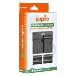 Afficher les détails pour Jupio Value Pack: 2x Battery NP-W235 + USB Dual Charger Image de Jupio Value Pack: 2x Battery NP-W235 + USB Dual Charger