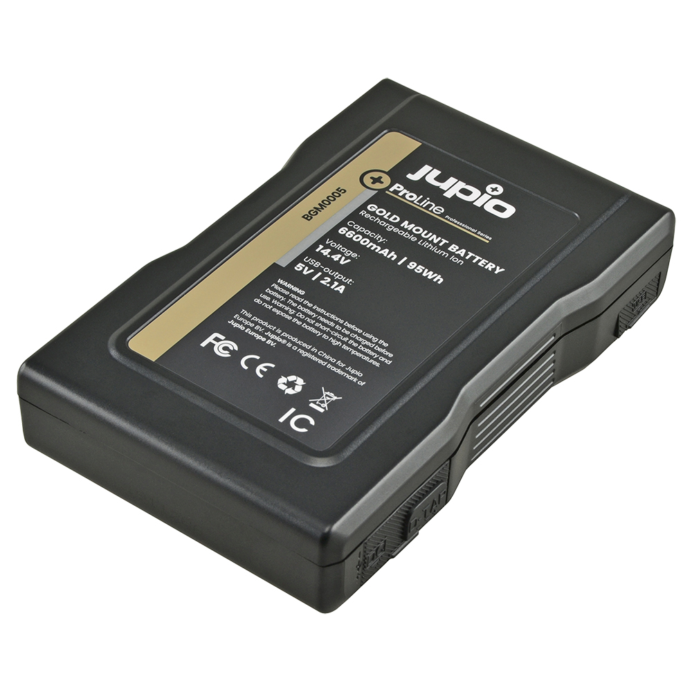 Image de *ProLine* Gold Mount battery 6600mAh (95Wh) - LED Indicaton/USB output 2.1A/DC port/D-Tap