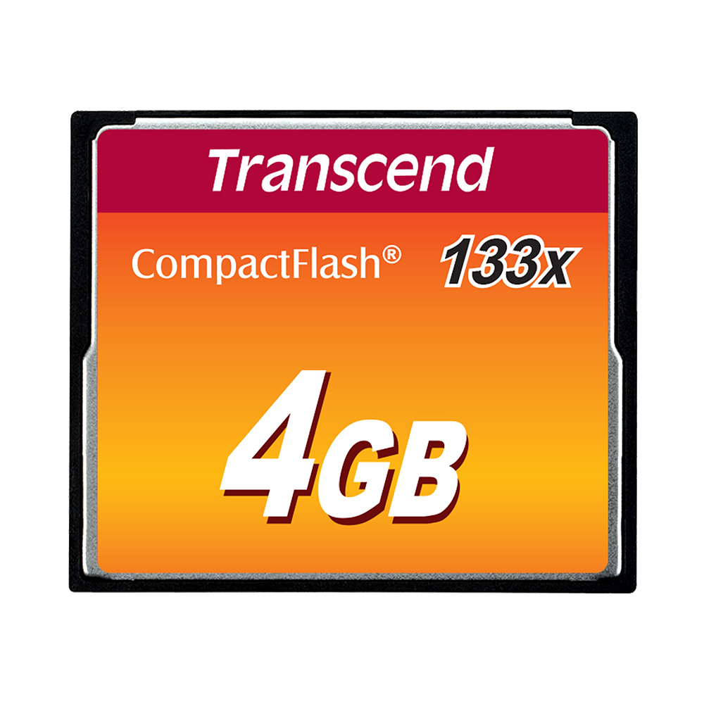 Image de Transcend 4 GB CompactFlash (133X | R 50MB/s | W 20MB/s )