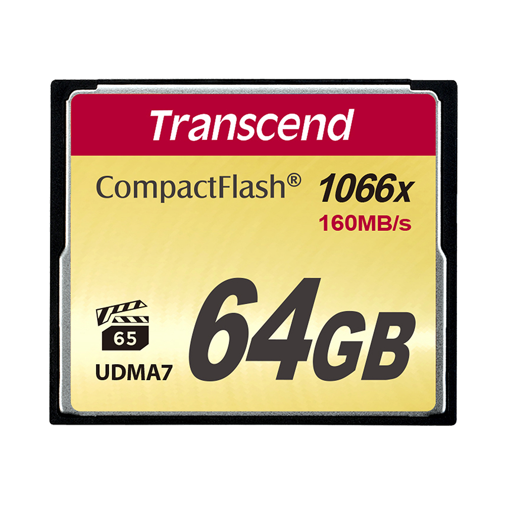 Image de Transcend 64GB CompactFlash (1000X | R 160MB/s | W 120MB/s )
