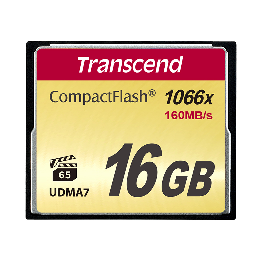 Image de Transcend 16GB CompactFlash (1000X | R 160MB/s | W 120MB/s )