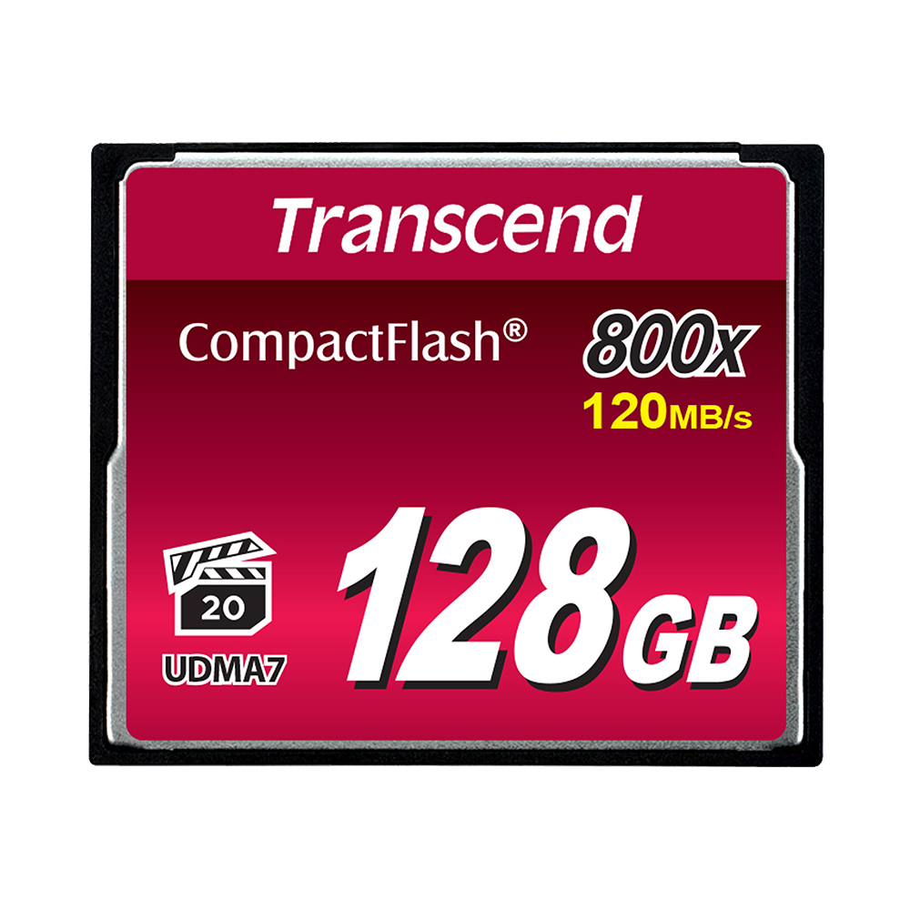 Picture of Transcend 128GB CompactFlash (800X | R 120MB/s | W 60MB/s )