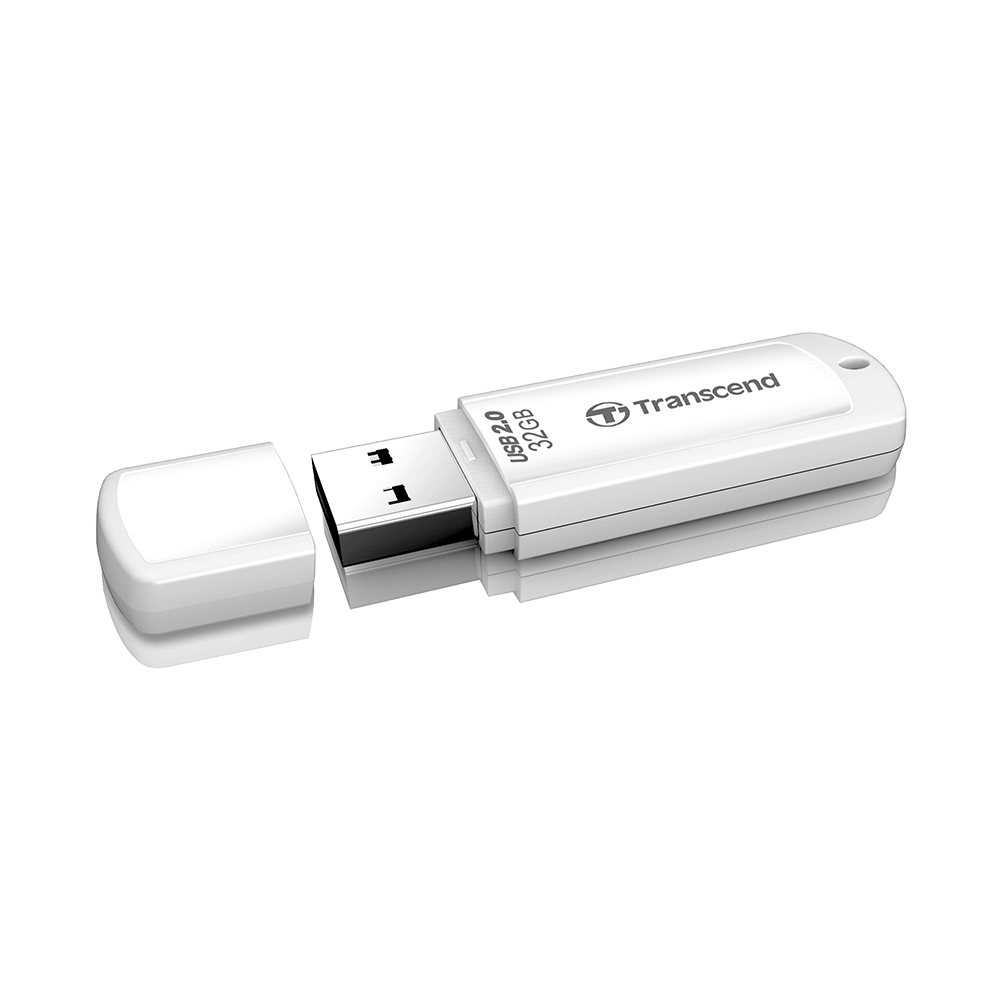 Image de Transcend 32GB USB Stick JetFlash 370 White (USB 2.0)