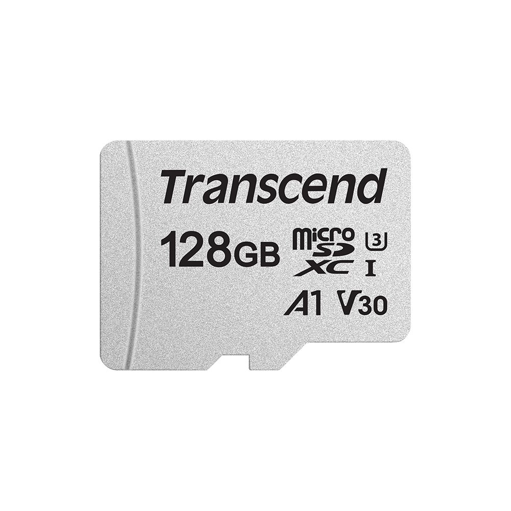 Image de Transcend 128GB micro SDXC Class 10 UHS-I U3 V30 A1 (R 95MB/s | W 45MB/s) (no box & adapter)