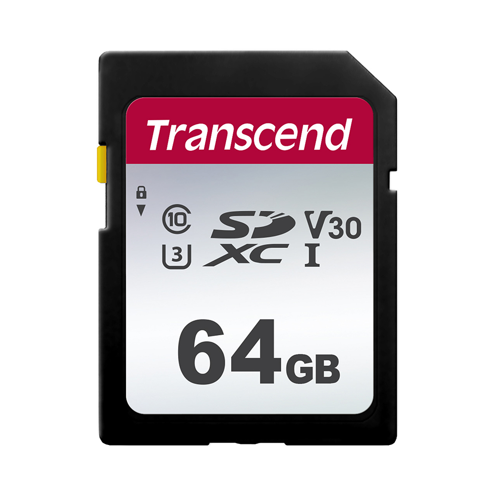 Image de Transcend 64GB SDXC Class 10 UHS-I U3 V30 (R 100MB/s | W 20MB/s)