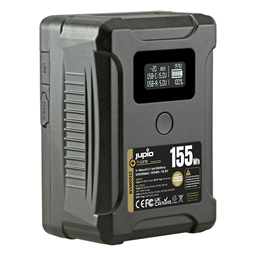 Picture of *ProLine* Extreme 155 V-Mount battery 10500mAh (155Wh) - LCD Display, USB-C PD 65W in/output, D-Tap in/output and USB-A output.
