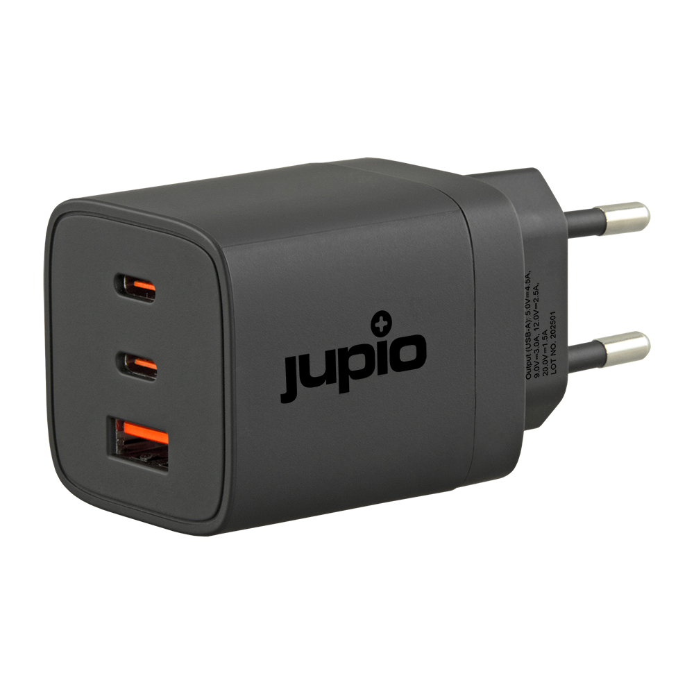 Image de Jupio Triple USB (2C1A) GaN Charger 65W